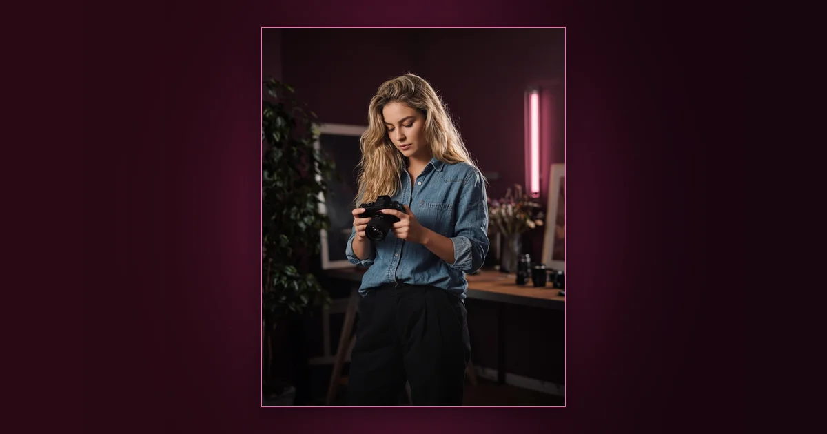 Team Outsource or Team Boss?: Girls Lounge cover image showing a woman in a black blazer planning at a desk with a laptop and notebook, neon pink lighting (AI-generated illustration)