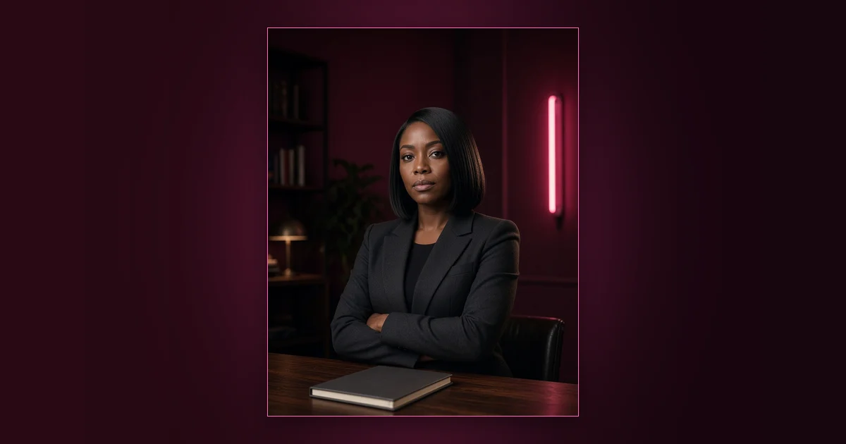 Read This Before You Start: Girls Lounge cover image showing a woman writing goals in a planner by a window at night, neon pink lighting (AI-generated illustration)