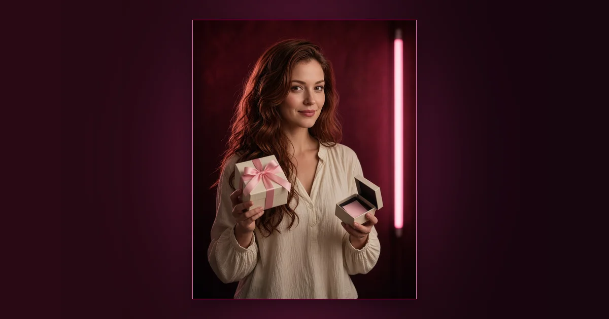 Free vs Paywall: What to Give Away: Girls Lounge cover image showing a woman in a denim jacket typing on a laptop in a cafe, neon pink lighting (AI-generated illustration)